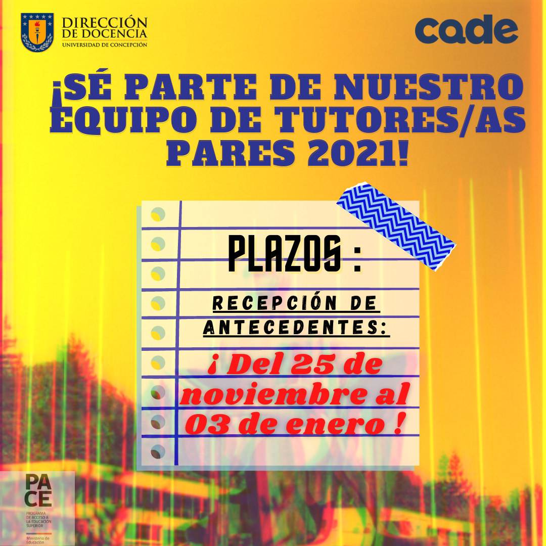 ¡Sé parte de nuestro equipo de Tutores Pares 2021!