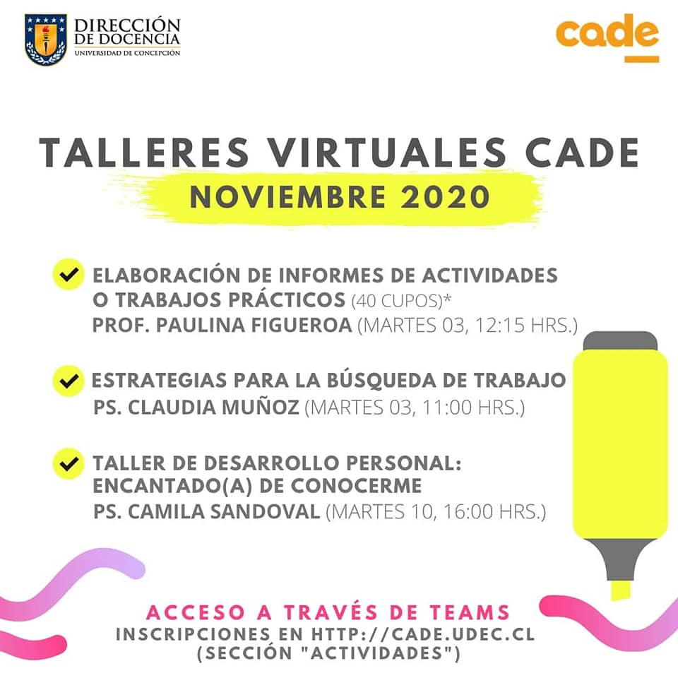 Talleres Virtuales Noviembre