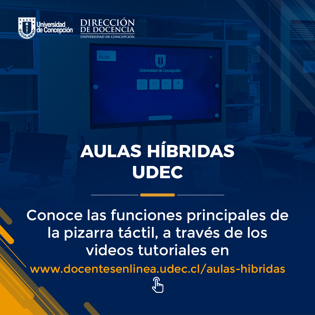 Universidad de Concepción continúa implementación de Aulas Hibridas de la mano de la comunidad académica con actividades de carácter práctico