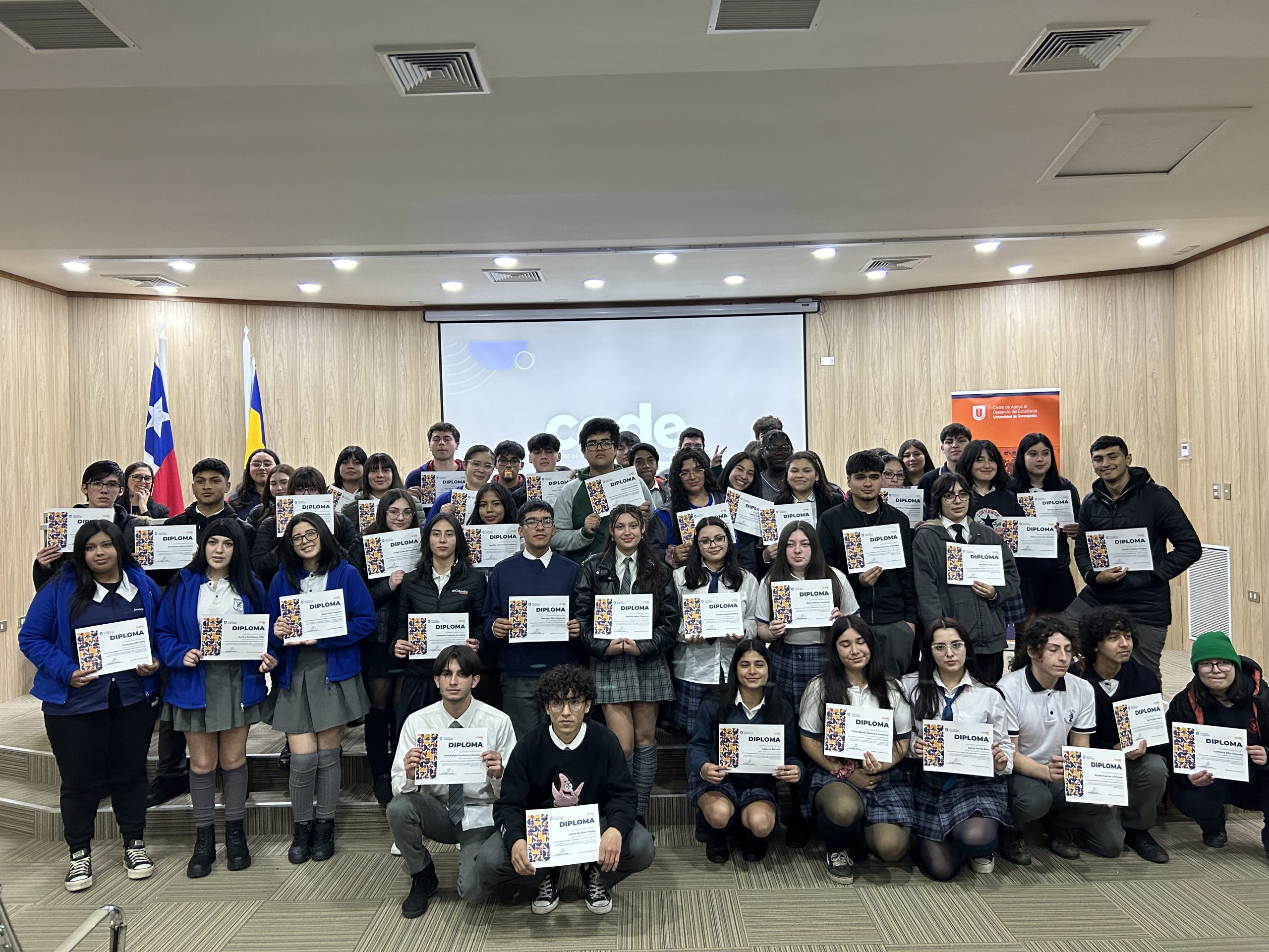 Programa PACE UdeC realizó ceremonias de certificación a estudiantes de cuarto medio